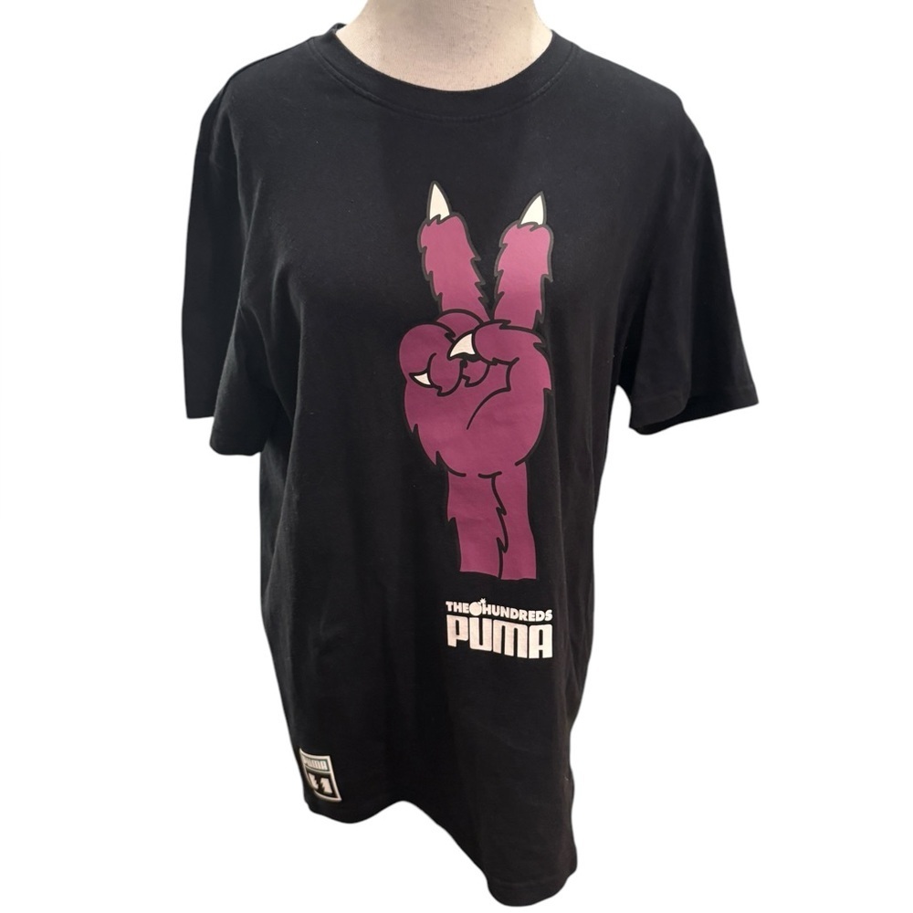 Puma X The Hundreds Tee Graphic Peace Sign Organic Cotton Mens Size Large